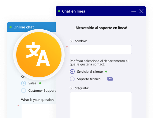 Chat account localization