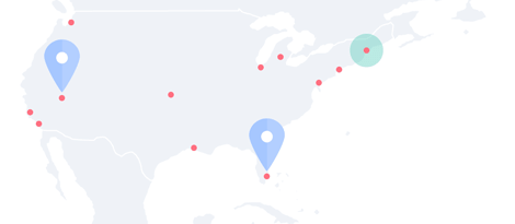 Distribución geográfica de los visitantes del sitio web