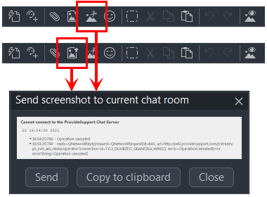 Snipping tool in native agent app