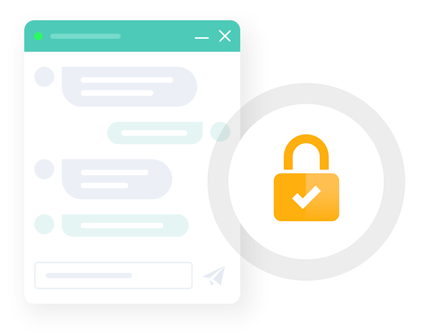 Use secure connection for your chat sessions Secure connection option for live chat window
